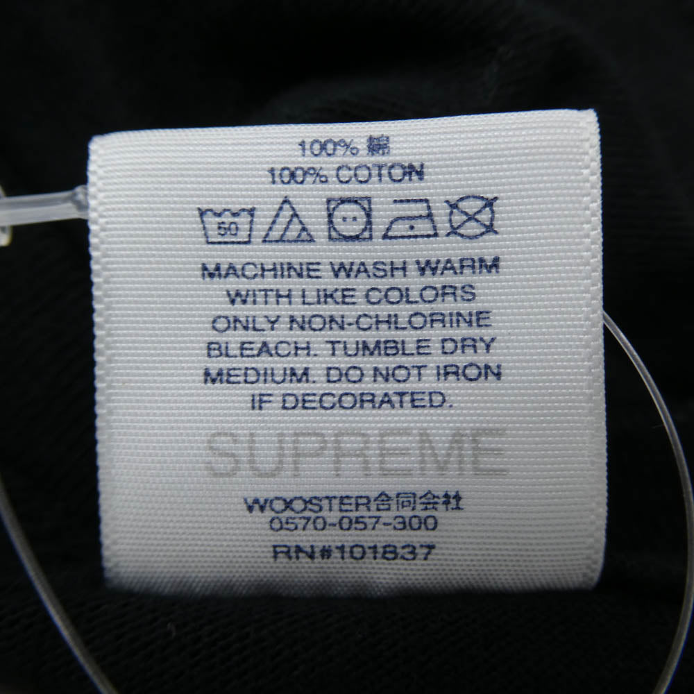 Supreme シュプリーム Box Logo Tee バーバリー ボックスロゴ クルーネック 半袖Tシャツ カットソー ブラック系 M【中古】