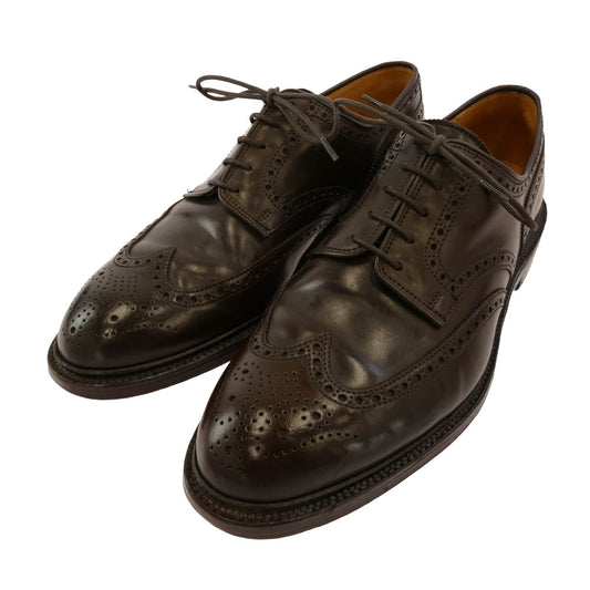 CROCKETT&JONES クロケットアンドジョーンズ PEMBROKE 2 ペンブローク レザー ウイングチップ シューズ ブラウン系 9【中古】