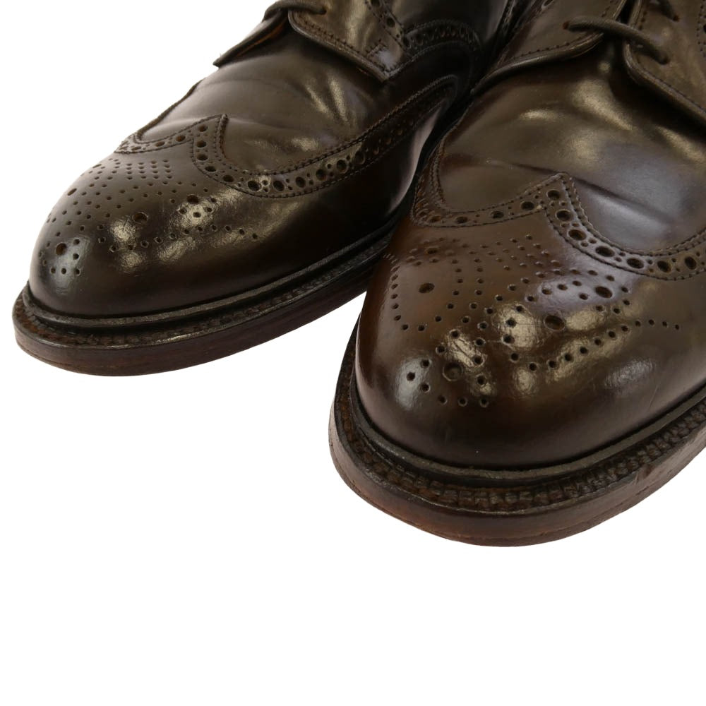 CROCKETT&JONES クロケットアンドジョーンズ PEMBROKE 2 ペンブローク レザー ウイングチップ シューズ ブラウン系 9【中古】