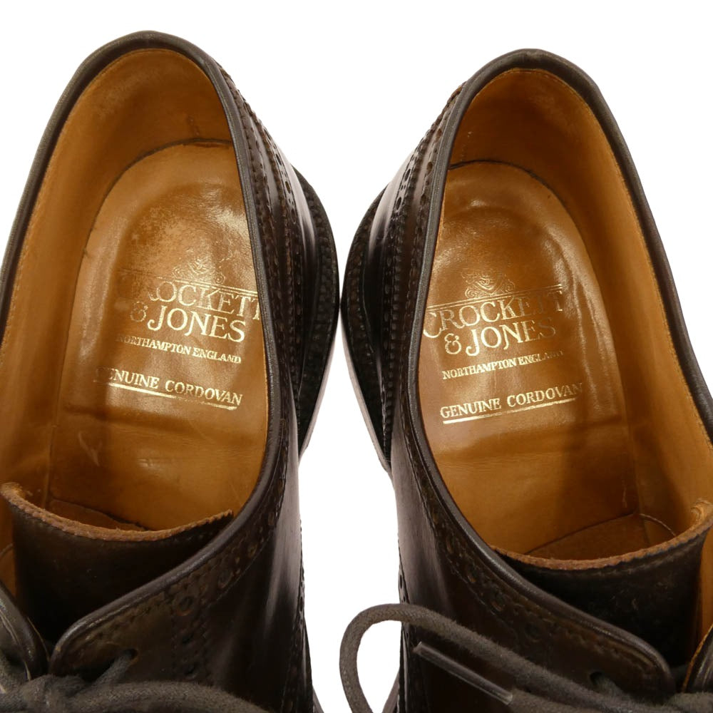 CROCKETT&JONES クロケットアンドジョーンズ PEMBROKE 2 ペンブローク レザー ウイングチップ シューズ ブラウン系 9【中古】