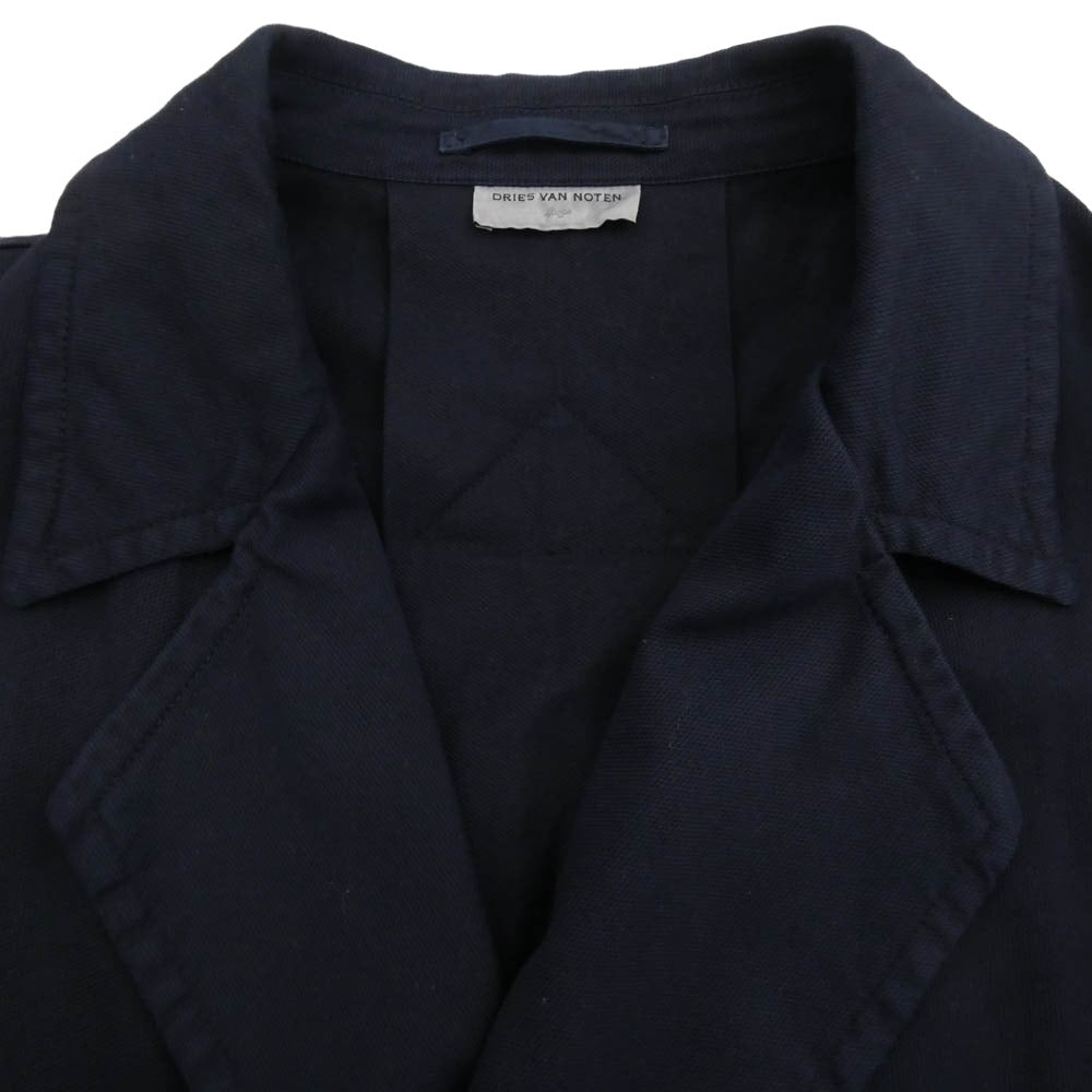 DRIES VAN NOTEN ドリスヴァンノッテン ダブル ブレスト コート ネイビー系 サイズ表記なし【中古】