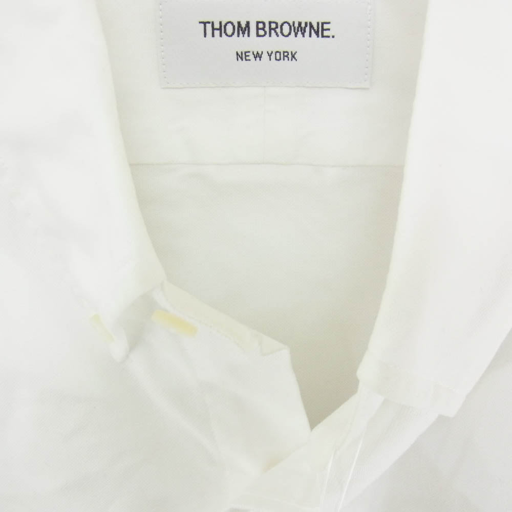 THOM BROWNE トムブラウン 01113A4002 オックスフォード 長袖 ボタンダウン シャツ ホワイト系 2【中古】