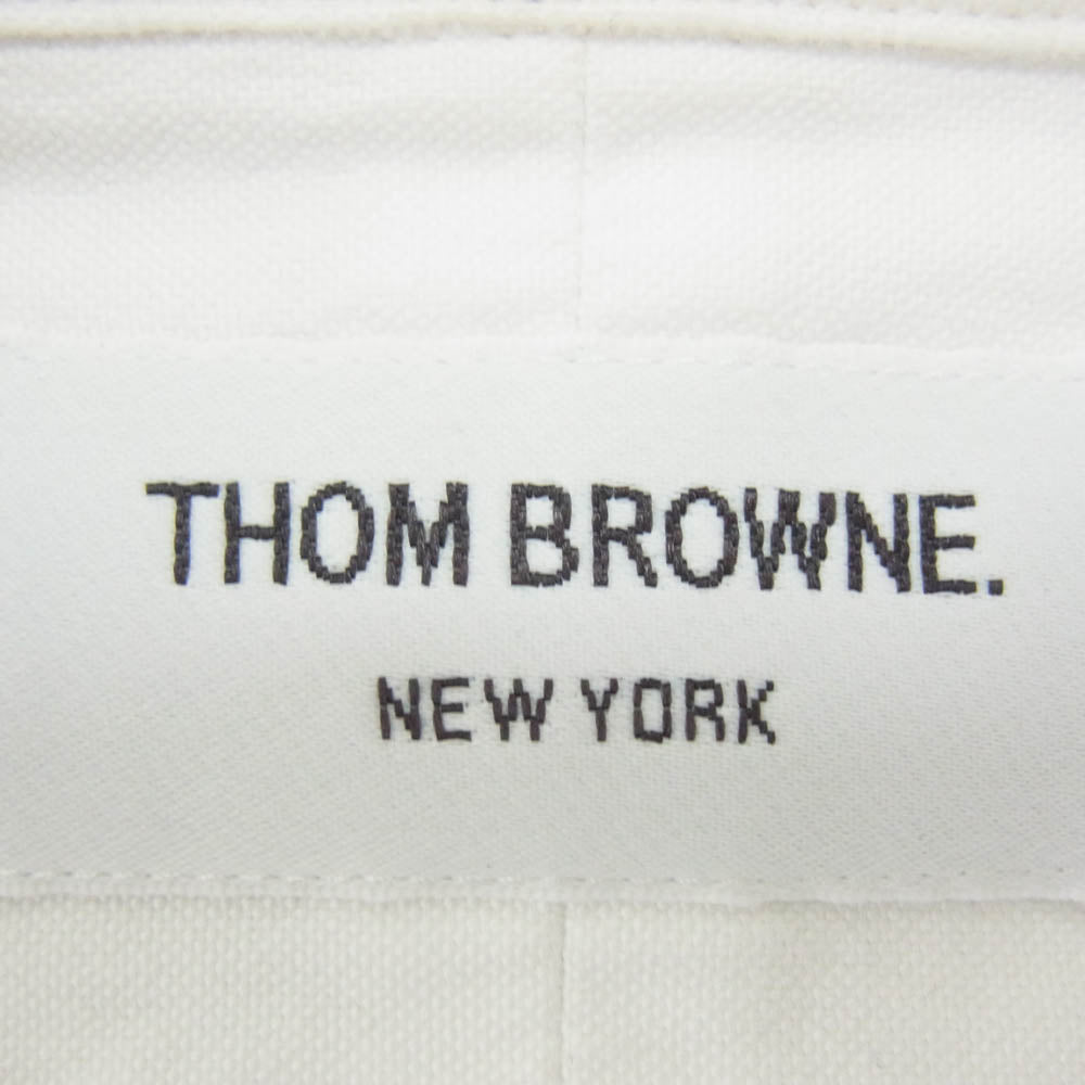 THOM BROWNE トムブラウン 01113A4002 オックスフォード 長袖 ボタンダウン シャツ ホワイト系 2【中古】