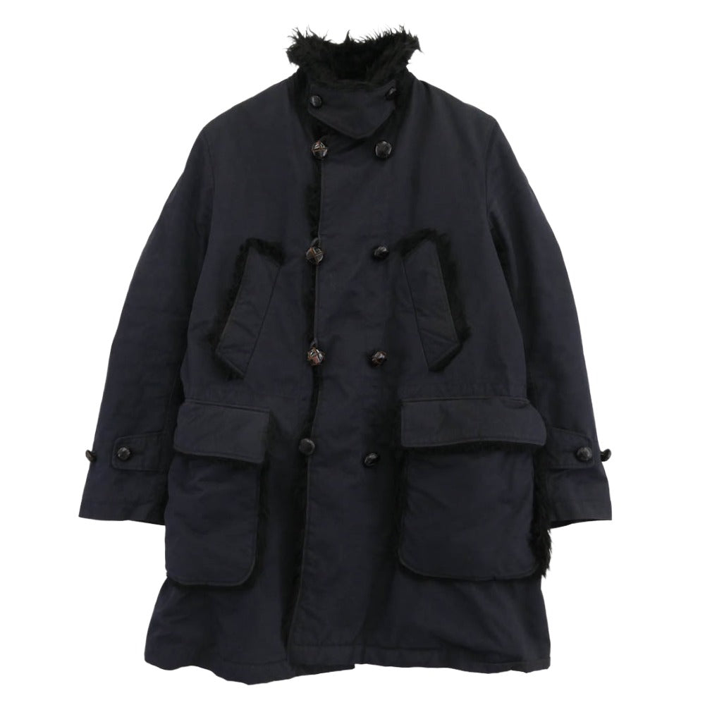 Engineered Garments エンジニアードガーメンツ WOOL Melton クルミボタン コート ネイビー系 M【中古】
