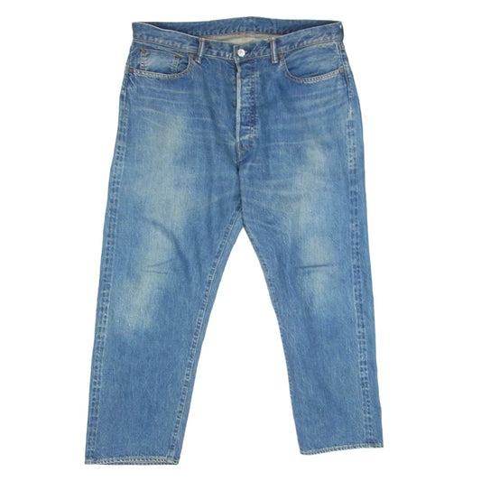 A.PRESSE アプレッセ 24ss 24ASP-04-06H Washed Denim Wide Pants ワイド デニム パンツ インディゴブルー系 36【中古】