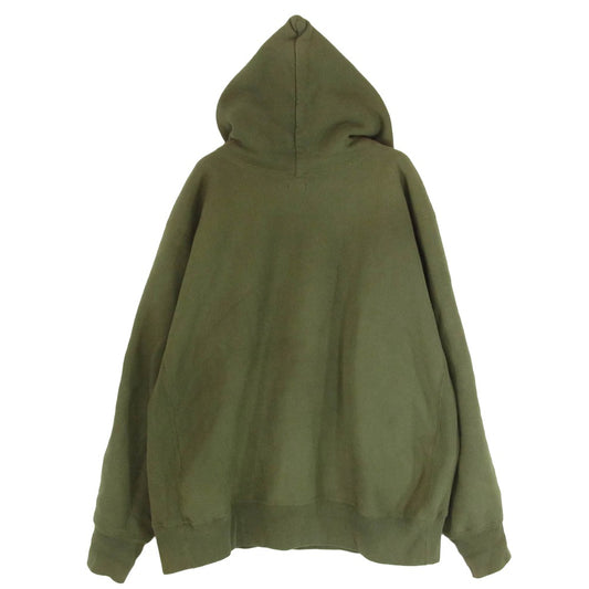 A.PRESSE アプレッセ 25SAP-05-07K Vintage Half Zip Sweat Hoodie ヴィンテージ ハーフジップ フーディ パーカー カーキ系 3【中古】