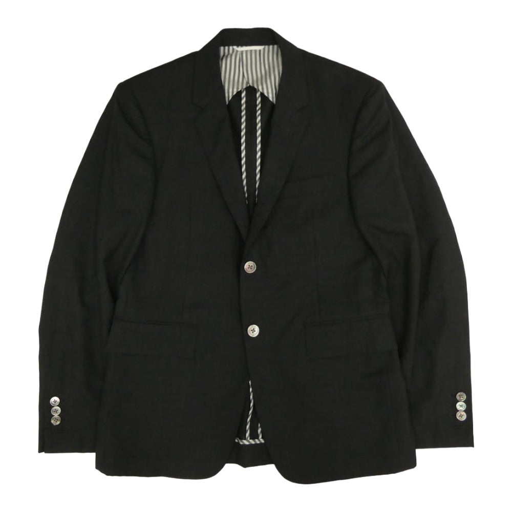 THOM BROWNE トムブラウン MJC001AW4314 ウール2B段返り 3B テーラード ジャケット セットアップ スーツ ダークグレー系 1【中古】