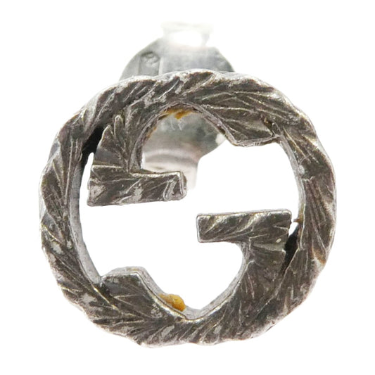 GUCCI グッチ 457109 インターロッキングG GGデザイン ピアス シルバー系【中古】
