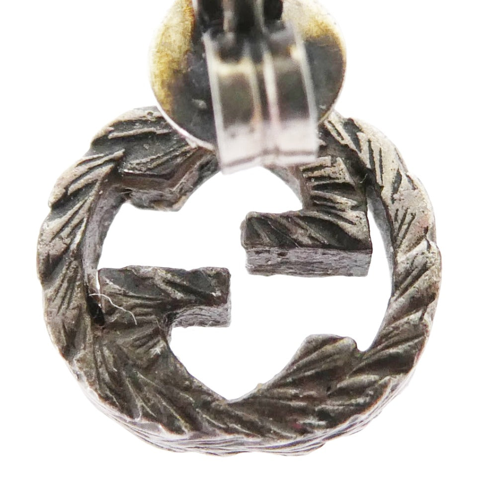 GUCCI グッチ 457109 インターロッキングG GGデザイン ピアス シルバー系【中古】