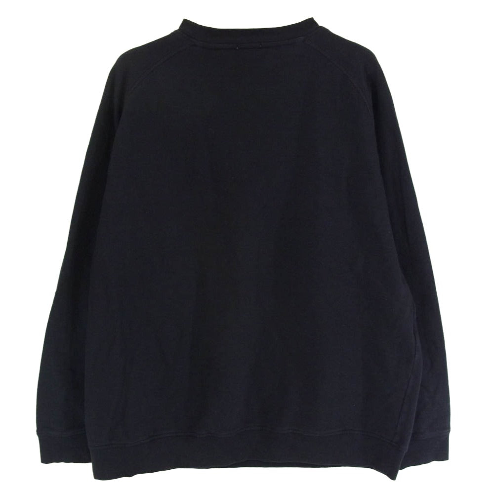 COMOLI コモリ 17AW L03-05003 インレイ起毛 長袖 クルーネック スウェット ブラック系 3【中古】