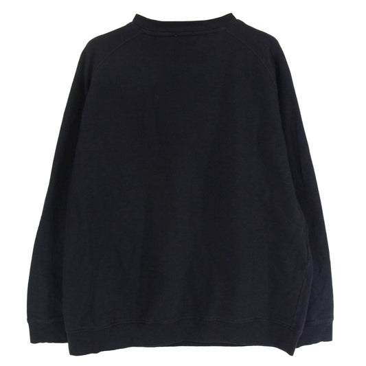 COMOLI コモリ 17AW L03-05003 インレイ起毛 長袖 クルーネック スウェット ブラック系 3【中古】