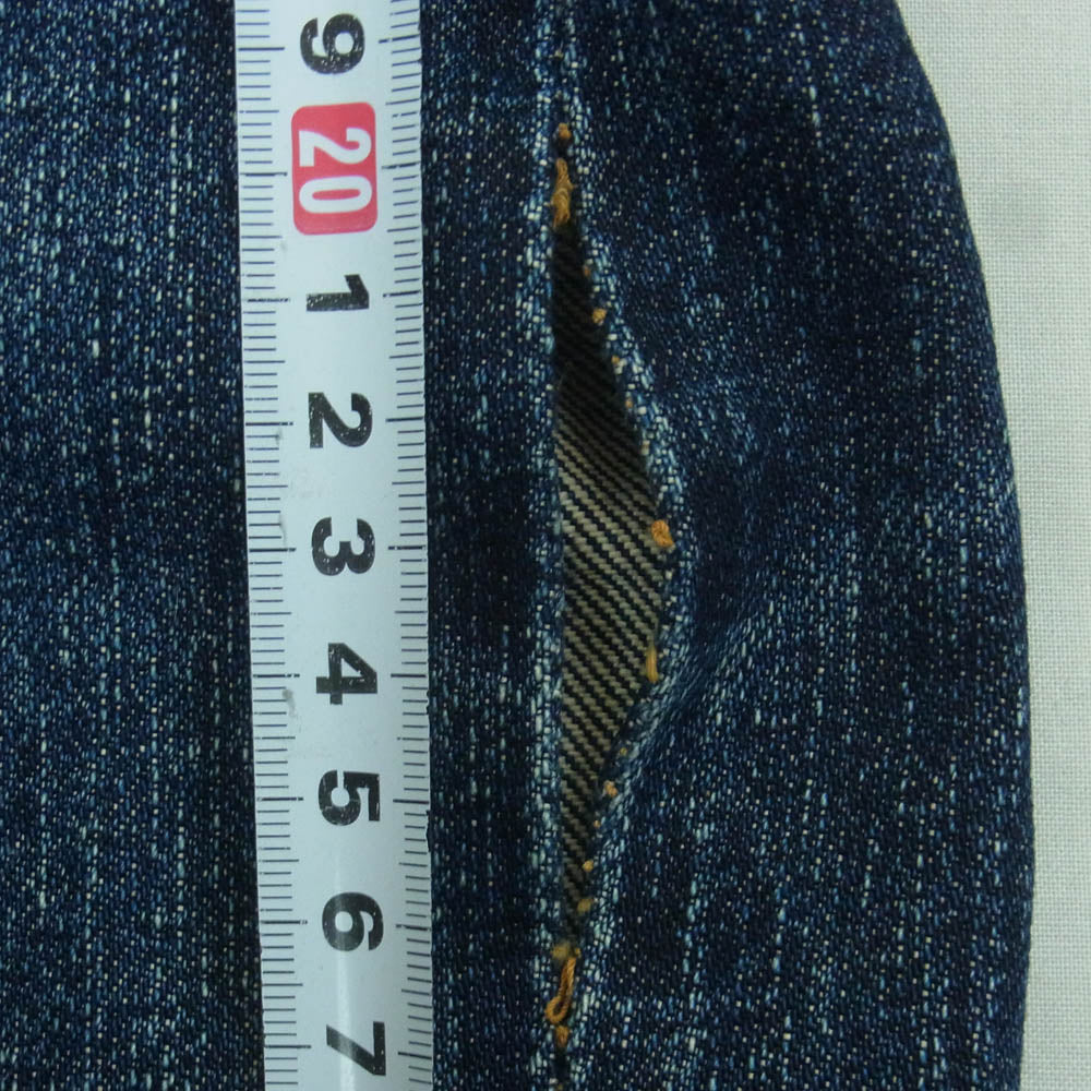 The REAL McCOY'S ザリアルマッコイズ Lot 001 セルビッチ ボタンフライ デニム パンツ インディゴブルー系 W30 L36【中古】