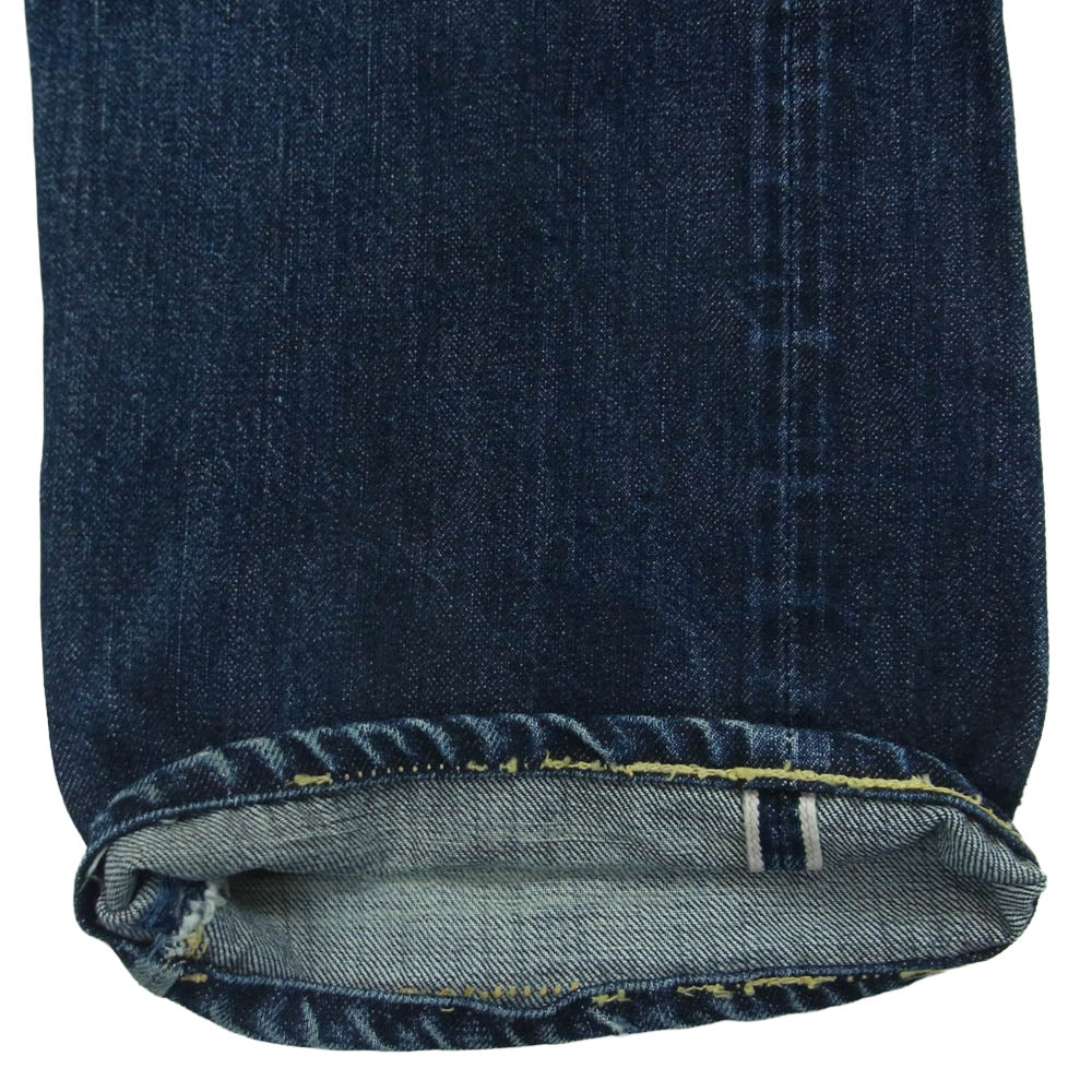 The REAL McCOY'S ザリアルマッコイズ Lot 001XX セルビッチ ボタンフライ デニム パンツ インディゴブルー系 W30 L36【中古】