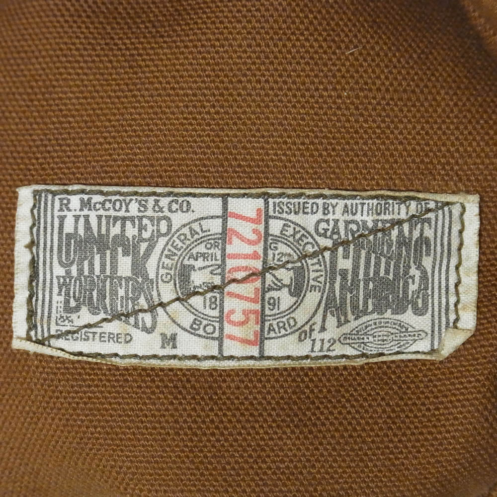 The REAL McCOY'S ザリアルマッコイズ ジョーマッコイ OUTDOORSMEN ワーク ベスト ブラウン系 38【中古】