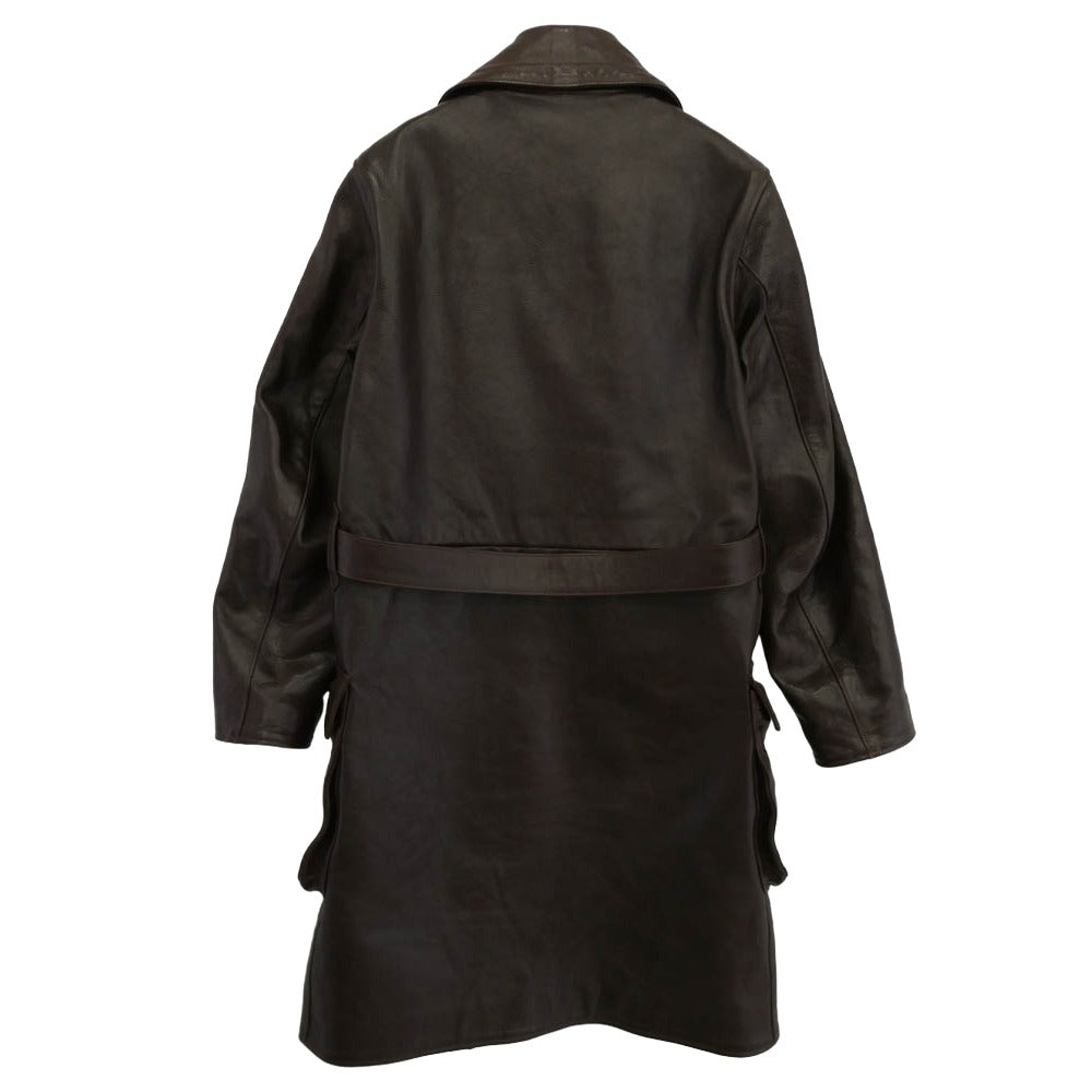 The REAL McCOY'S ザリアルマッコイズ HORSEHIDE WWI AVIATOR COAT ホースハイド アヴィエイター ミリタリー コート ブラウン系 36【中古】