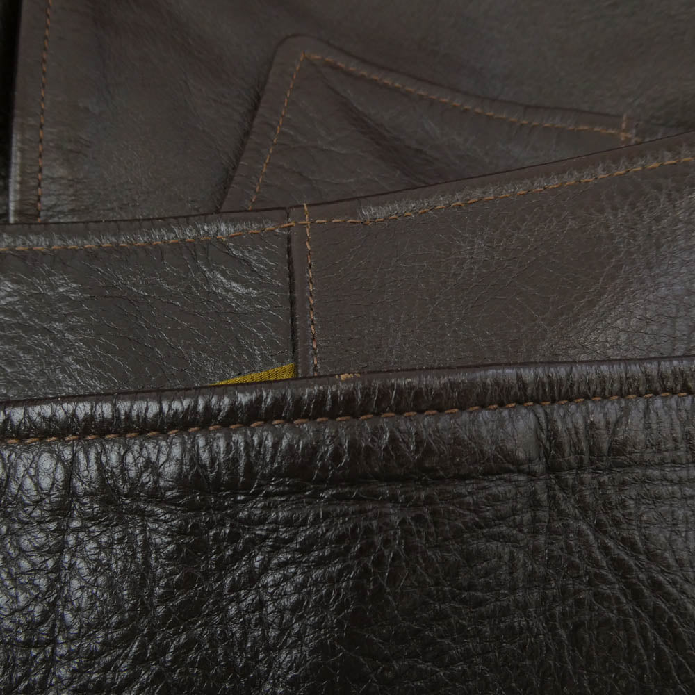 The REAL McCOY'S ザリアルマッコイズ HORSEHIDE WWI AVIATOR COAT ホースハイド アヴィエイター ミリタリー コート ブラウン系 36【中古】