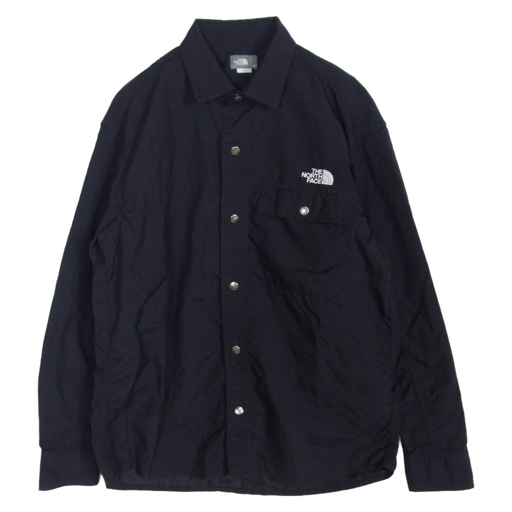 THE NORTH FACE ノースフェイス NR11961 L/S NUPTSE SHIRT ロングスリーブ ヌプシ 長袖 シャツ ブラック系 S【中古】