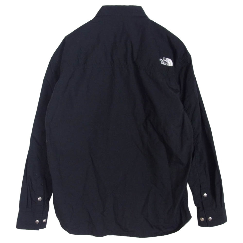 THE NORTH FACE ノースフェイス NR11961 L/S NUPTSE SHIRT ロングスリーブ ヌプシ 長袖 シャツ ブラック系 S【中古】