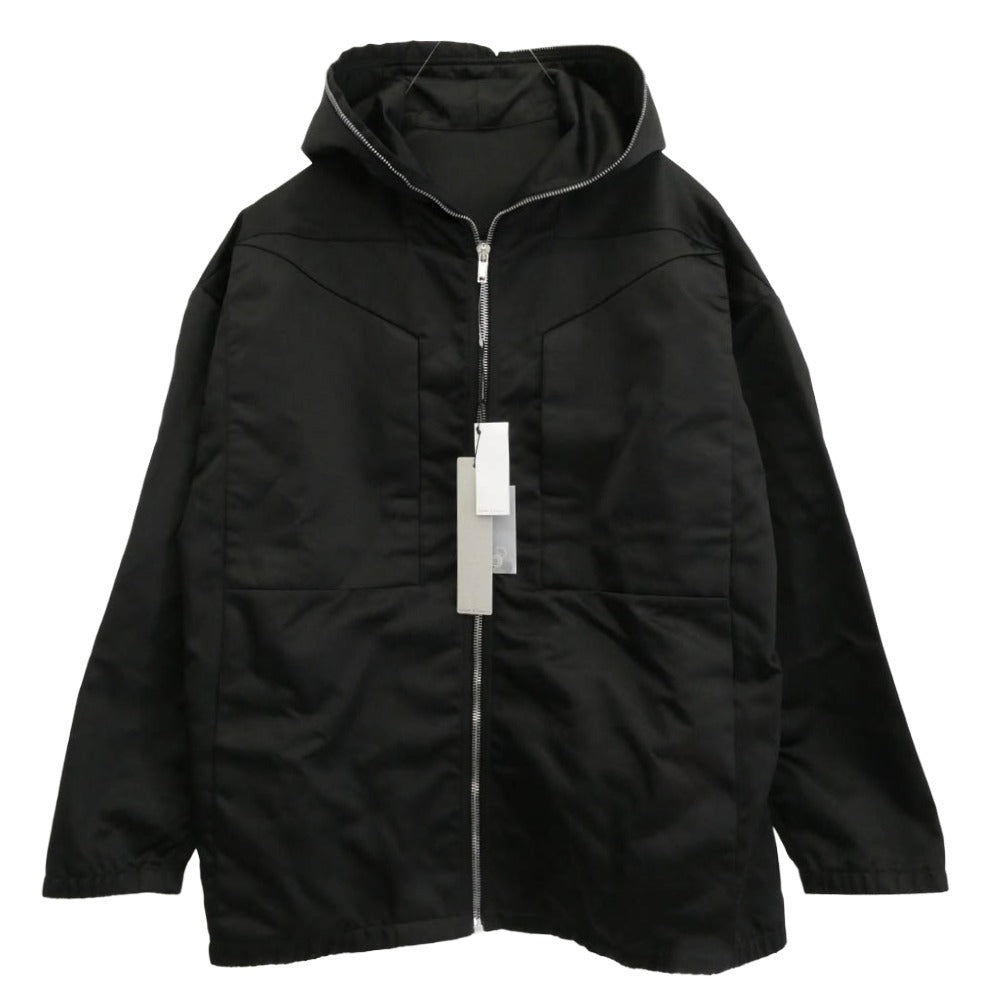 Rick Owens リックオウエンス 24SS RR01D3715-NBR LIDO期 Lido hooded zip-up jacket リド フーデッド ジップアップ ジャケット ブラック系 48【美品】【中古】