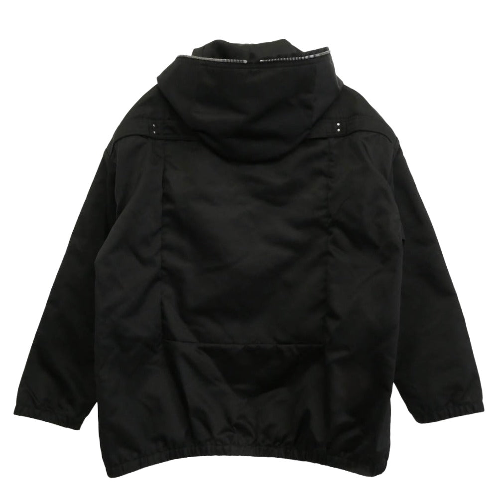Rick Owens リックオウエンス 24SS RR01D3715-NBR LIDO期 Lido hooded zip-up jacket リド フーデッド ジップアップ ジャケット ブラック系 48【美品】【中古】