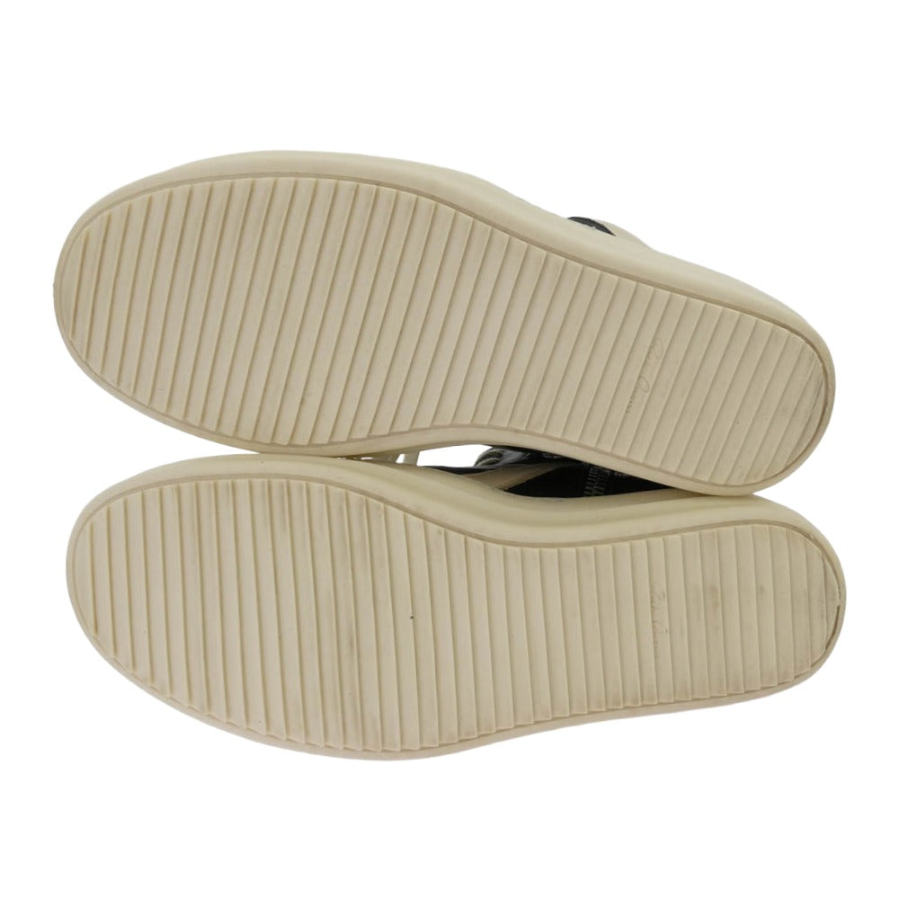 Rick Owens リックオウエンス RU01F2894 GEO BASKET ジオバスケット レザー ハイカット スニーカー ブラック系 ホワイト系 43【美品】【中古】