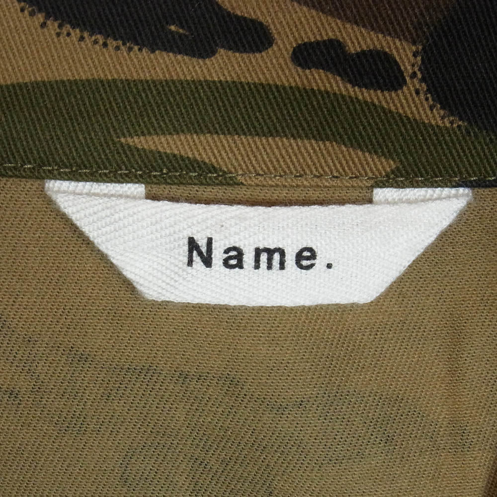 ネーム 22SS NMJK-22SS-001 CAMOUFLAGE COMBAT JACKET カモフラージュ コンバット ミリタリー ジャケット カーキ系 3【中古】