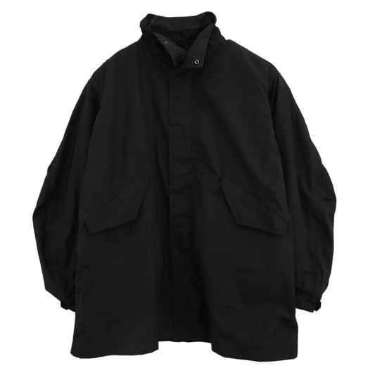 ATON エイトン 22AW 7031993 DOPE DYE NYLON SHORT MODS COAT ライナー付き ナイロン モッズ コート ブラック系 06【中古】