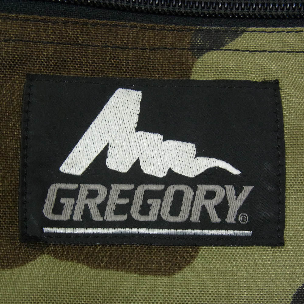 GREGORY グレゴリー USA製 旧ロゴ カモフラ トートバッグ 迷彩柄 カーキ系【中古】