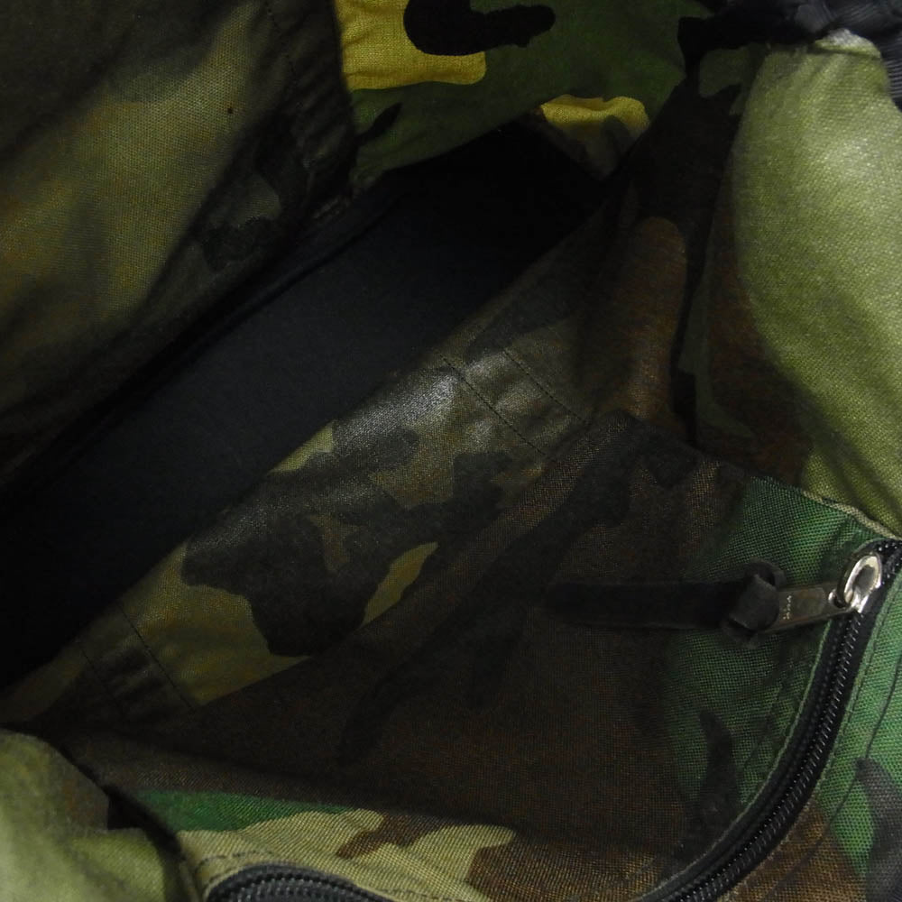 GREGORY グレゴリー USA製 旧ロゴ カモフラ トートバッグ 迷彩柄 カーキ系【中古】