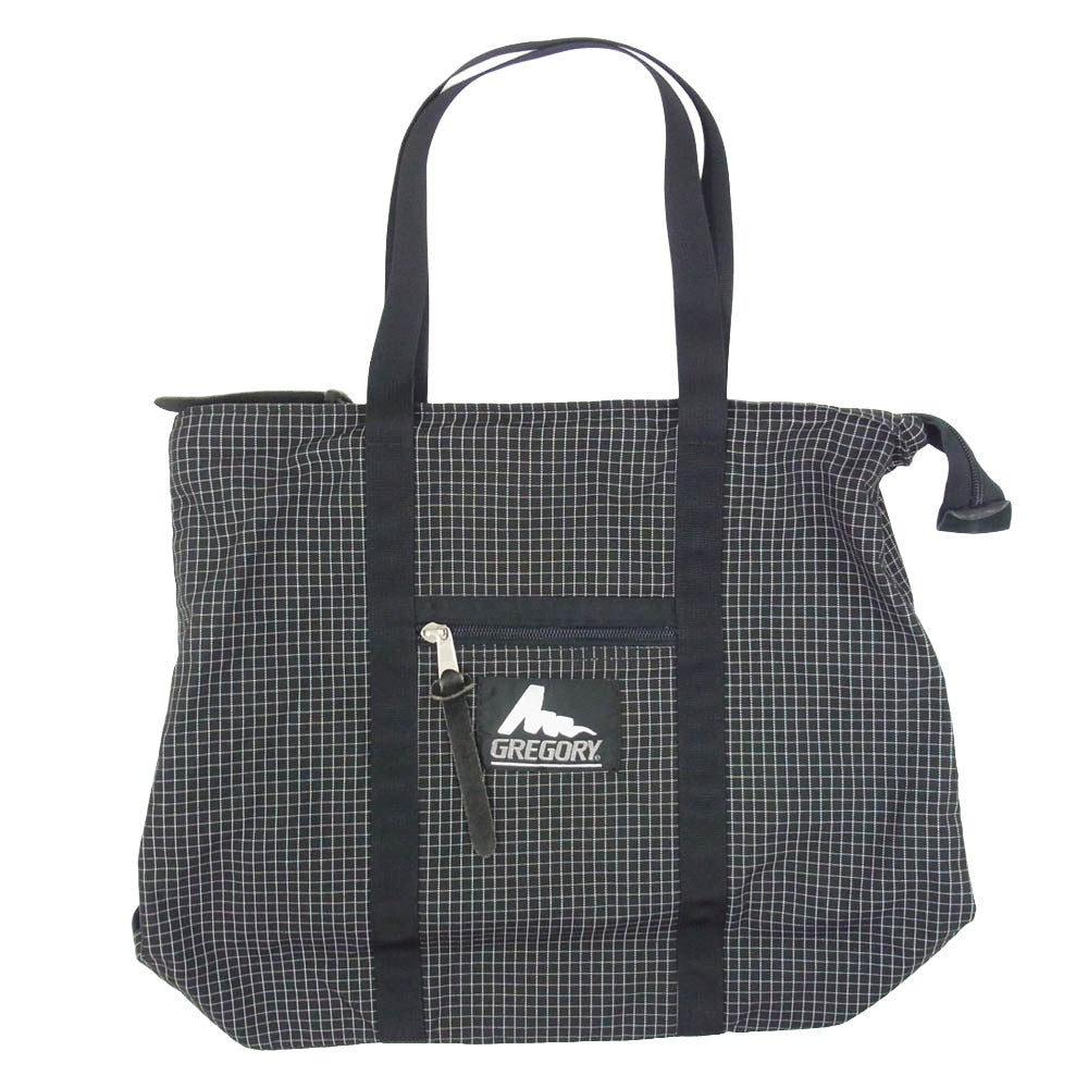 GREGORY グレゴリー USA製 旧ロゴ トートバッグ ブラック ブラック系【中古】