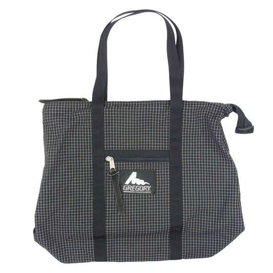 GREGORY グレゴリー USA製 旧ロゴ トートバッグ ブラック ブラック系【中古】