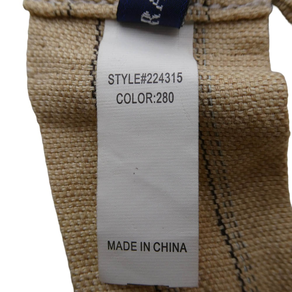 RALPH LAUREN ラルフローレン ストライプ サスペンダー ベージュ系【中古】