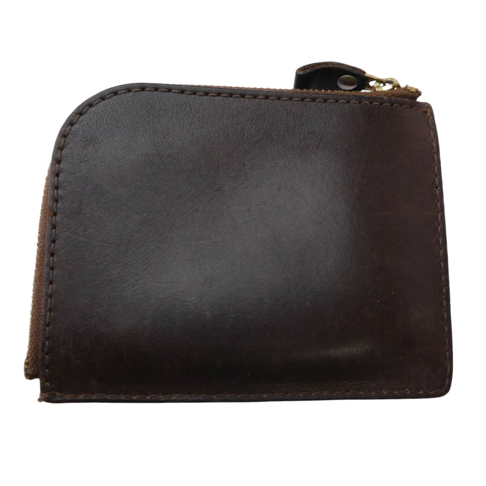 土屋鞄 Lファスナー 財布 ウォレット ブラウン系【中古】