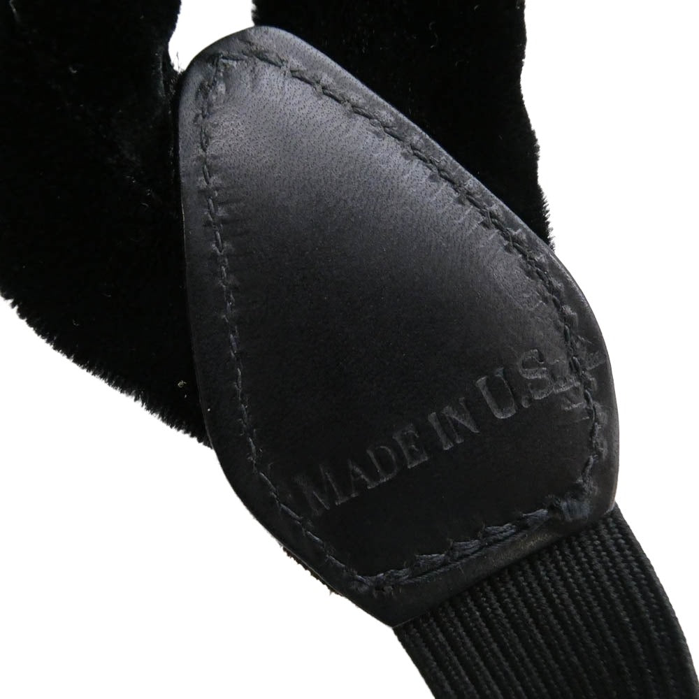 RALPH LAUREN ラルフローレン USA製 ベロア サスペンダー ブラック系【中古】