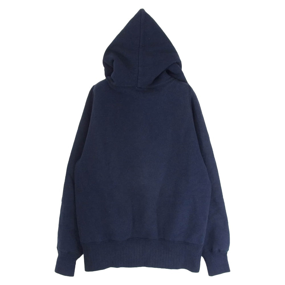 Nigel Cabourn ナイジェルケーボン ZIP PARKA フルジップ スウェット パーカー ネイビー系 46【中古】