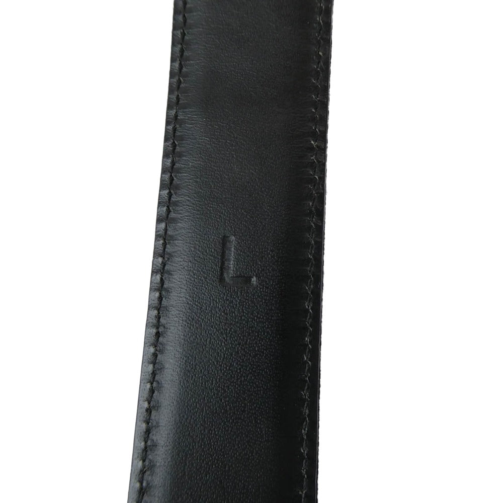 RALPH LAUREN ラルフローレン RLロゴ バックル ベルト グリーン系 シルバー系 L【中古】