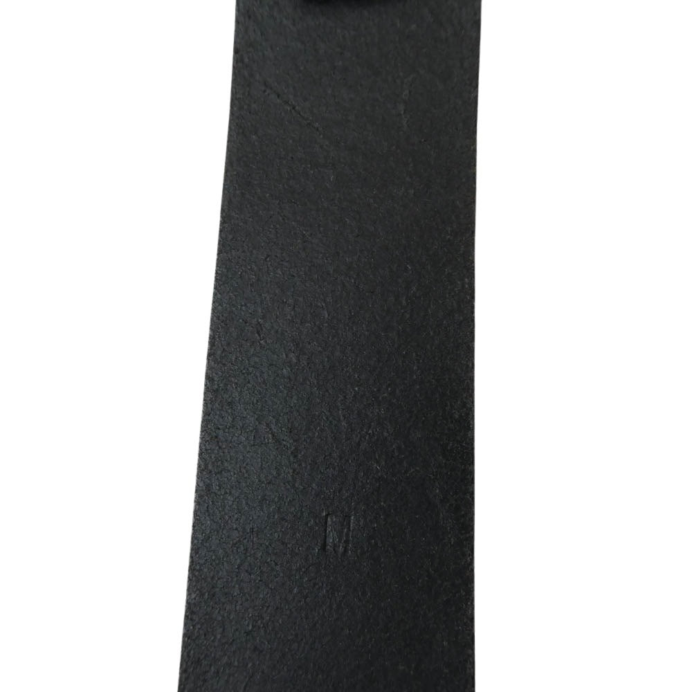 RALPH LAUREN ラルフローレン レザー バックル ベルト ブラック系 M【中古】