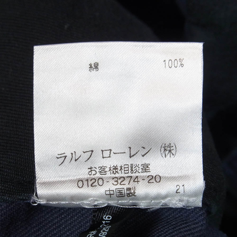 RRL ダブルアールエル ストライプ チノ ワーク トラウザー パンツ ネイビー系 31【中古】