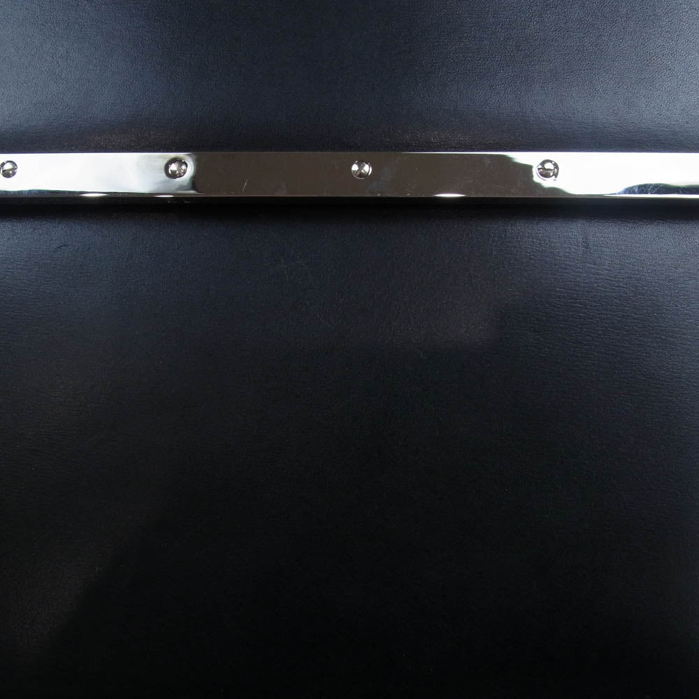 RALPH LAUREN ラルフローレン メタルプレート レザー ショルダー ハンド バッグ ブラック系【中古】