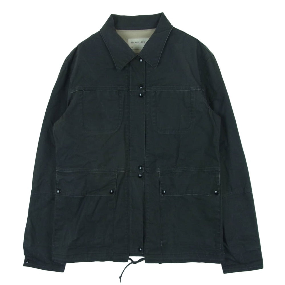 HELMUT LANG ヘルムートラング 90s 98年 アーカイブ 本人期 GTRタグ フルジップ コーティング ジャケット ダークグレー系 42【中古】