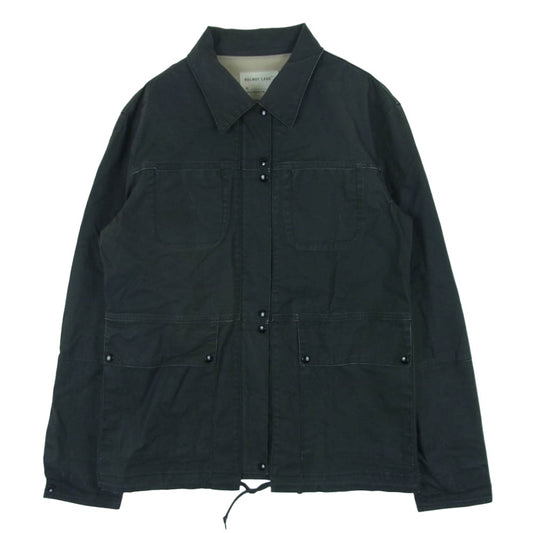 HELMUT LANG ヘルムートラング 90s 98年 アーカイブ 本人期 GTRタグ フルジップ コーティング ジャケット ダークグレー系 42【中古】