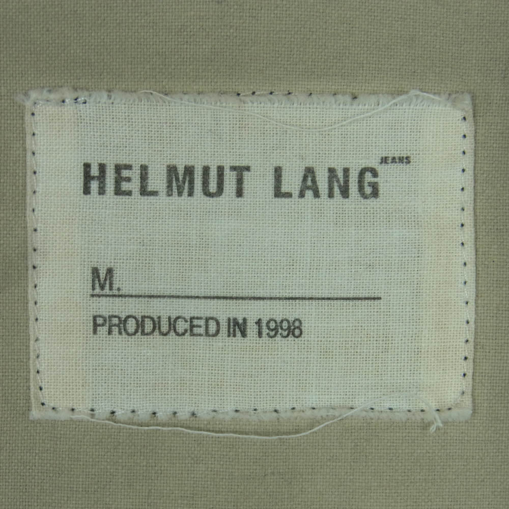 HELMUT LANG ヘルムートラング 90s 98年 アーカイブ 本人期 GTRタグ フルジップ コーティング ジャケット ダークグレー系 42【中古】