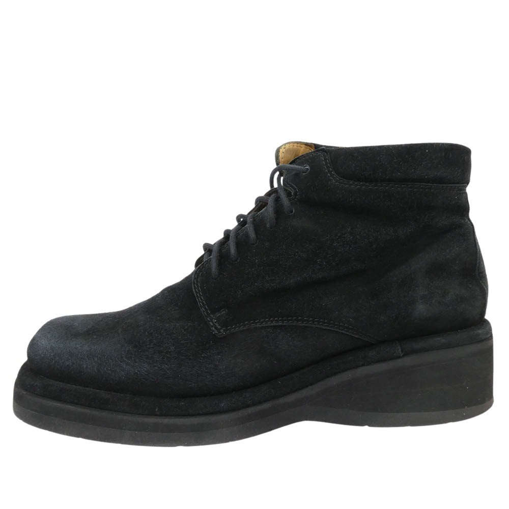 COLE HAAN コールハーン スウェード ウェッジ チャッカ ブーツ ブラック系 8B【中古】