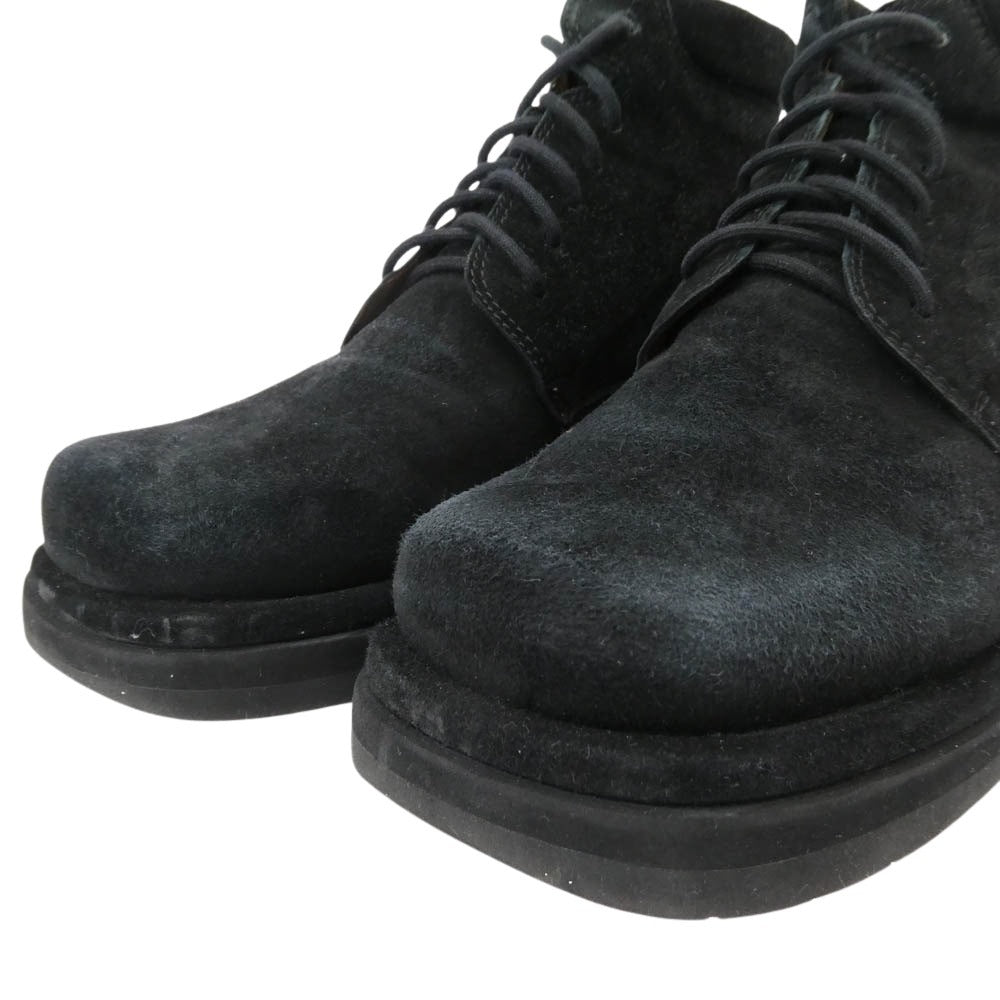 COLE HAAN コールハーン スウェード ウェッジ チャッカ ブーツ ブラック系 8B【中古】
