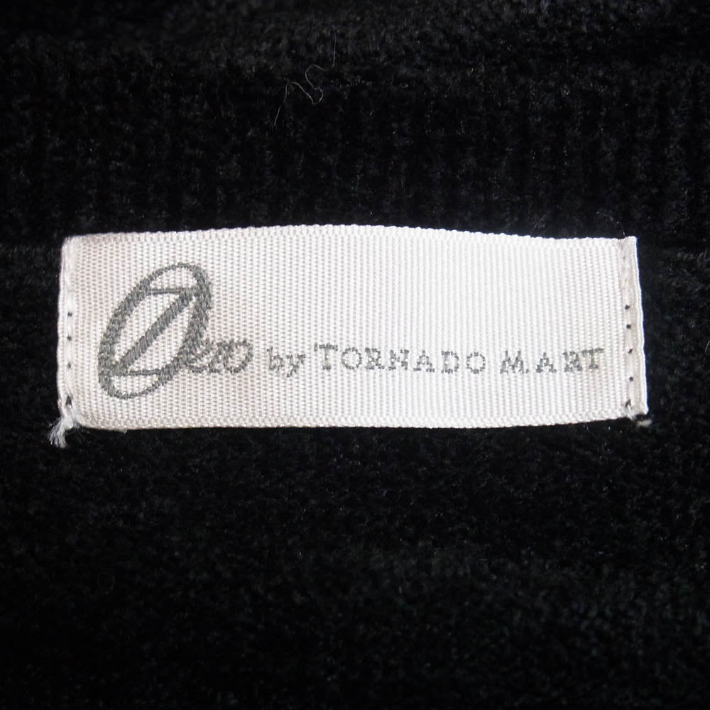 TORNADO MART トルネードマート 20-01289 レーヨン混 Vネック ニット カットソー ブラック系 M【中古】