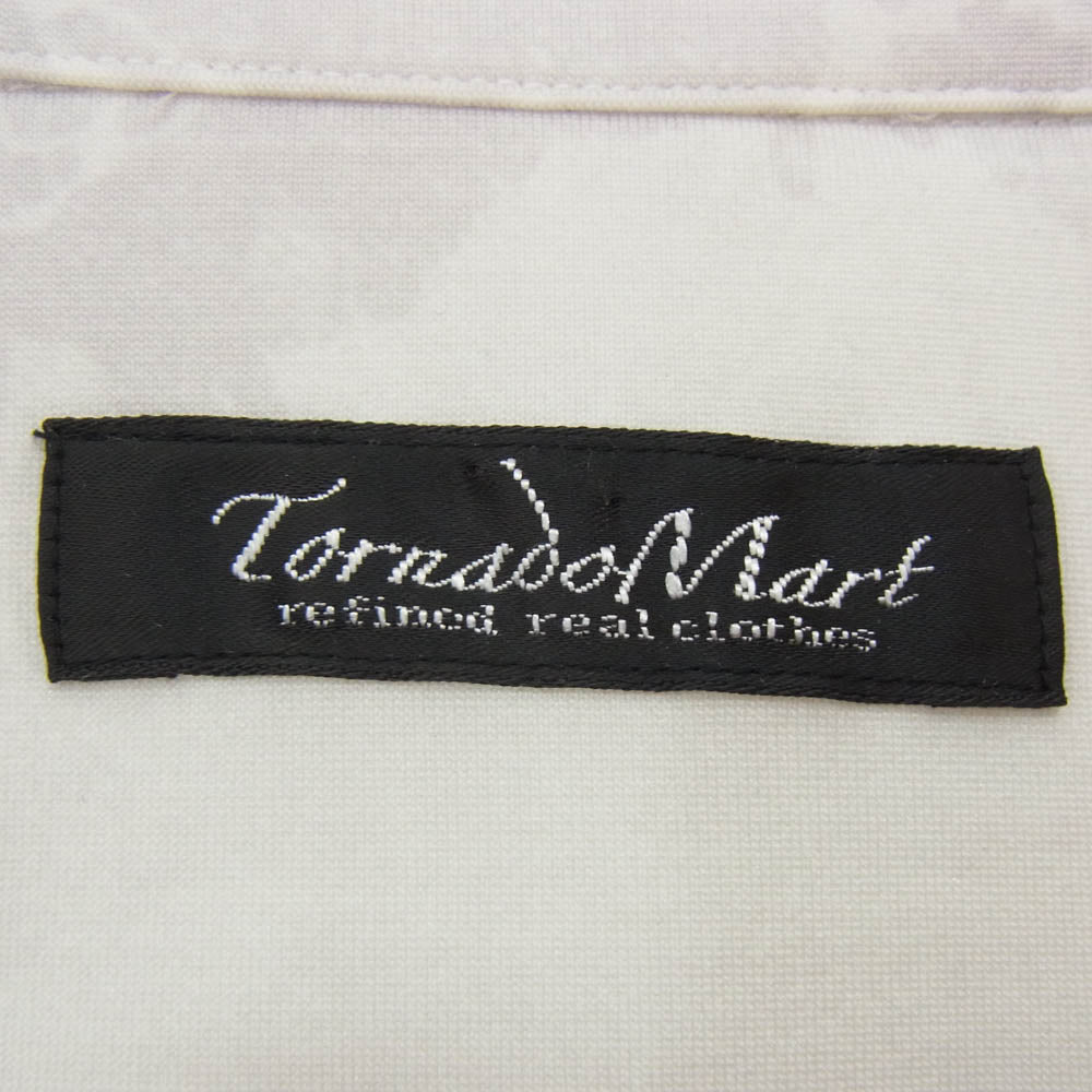 TORNADO MART トルネードマート 2-20-01057 擦れブロッサム 長袖 カッタウェイカラー シャツ ホワイト系 M【中古】