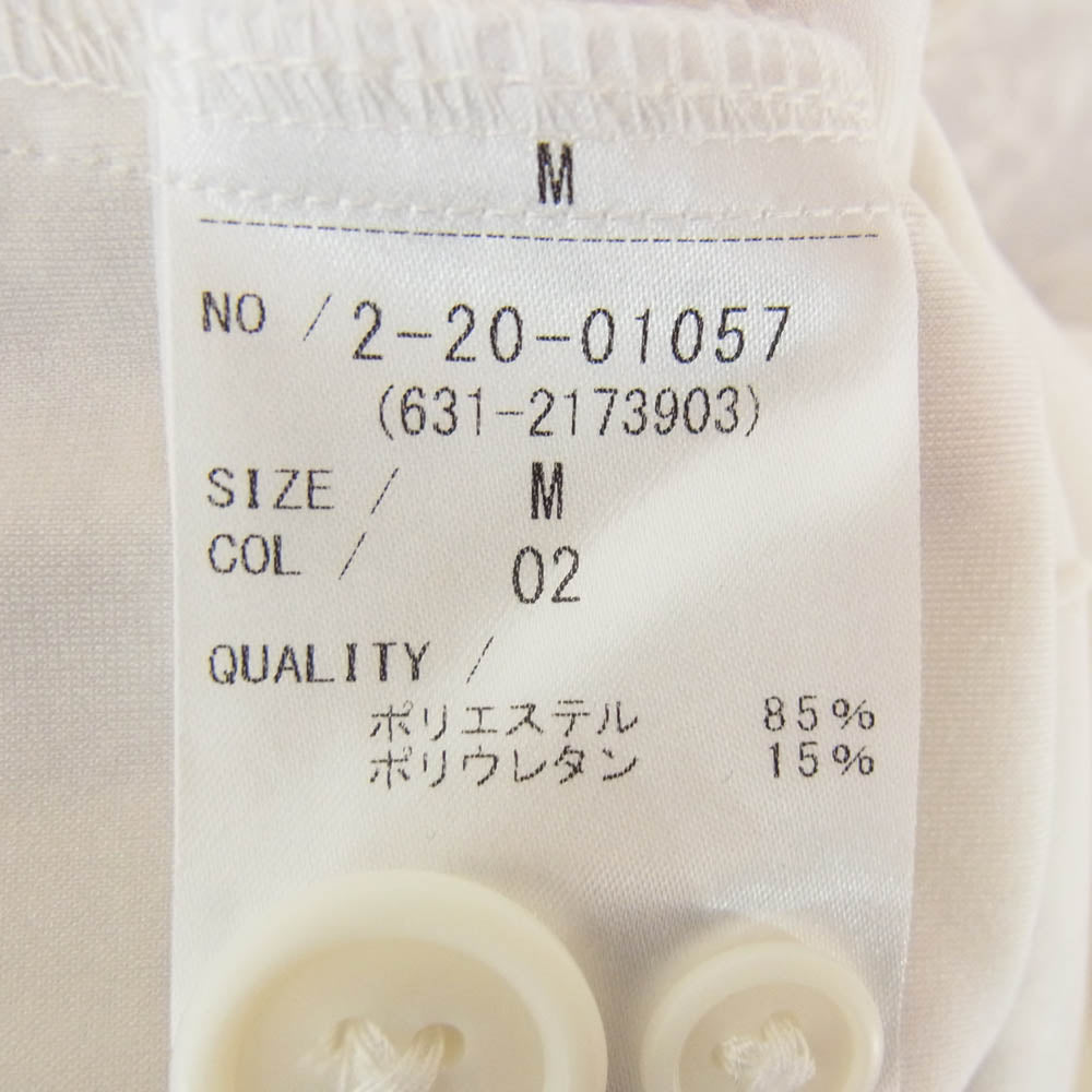 TORNADO MART トルネードマート 2-20-01057 擦れブロッサム 長袖 カッタウェイカラー シャツ ホワイト系 M【中古】