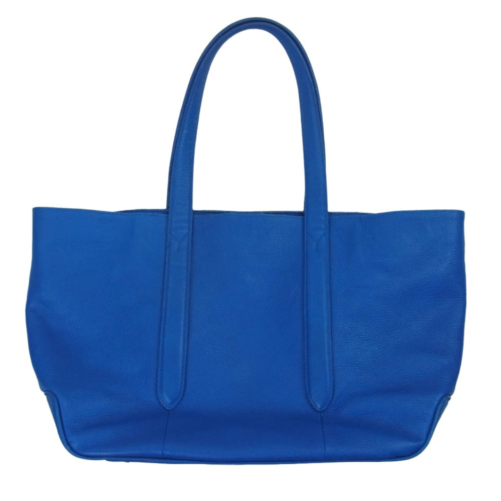 PELLE MORBIDA ペッレモルビダ レザー トート バッグ ブルー系【中古】