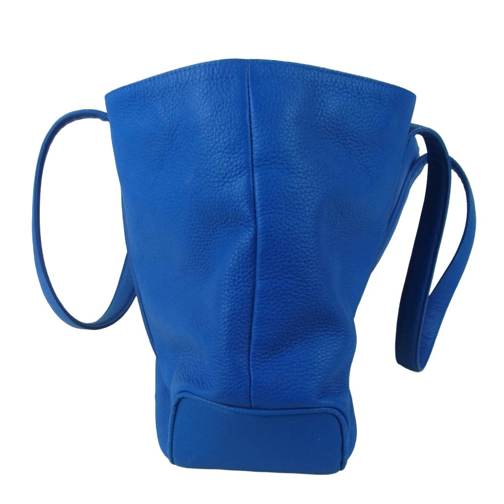 PELLE MORBIDA ペッレモルビダ レザー トート バッグ ブルー系【中古】