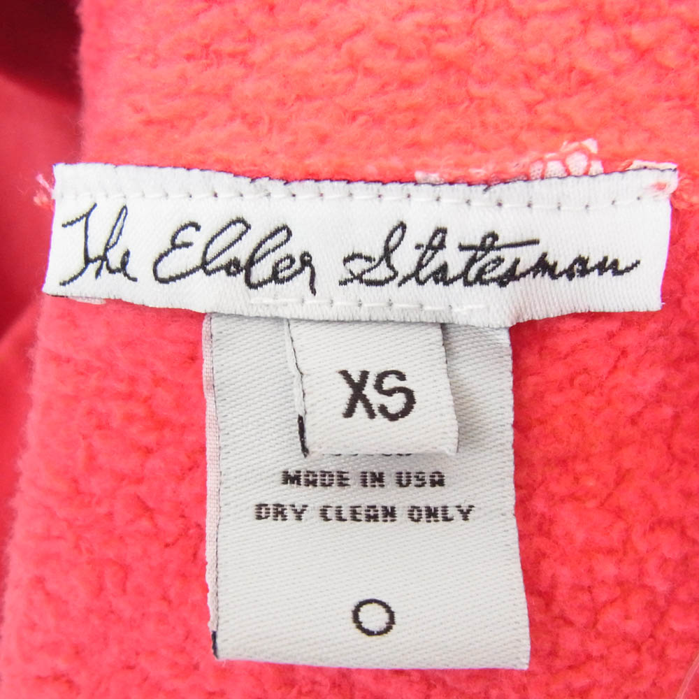 THE ELDER STATESMAN エルダー ステイツマン 2520900245 USA製 プルオーバー パーカー フーディー ピンク系 S【中古】